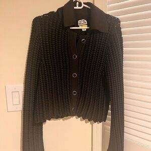 My Michelle Black Knit Cardigan
